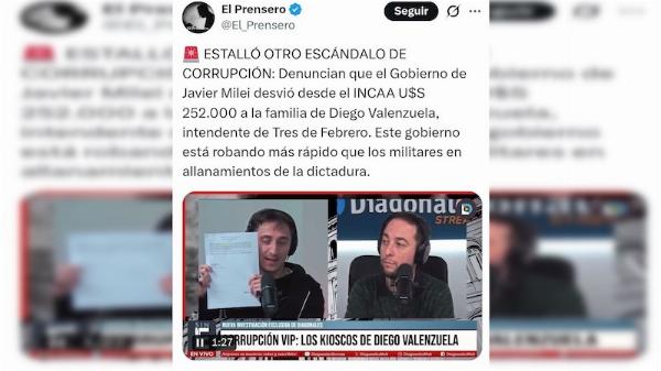 ¿Estalla un nuevo escándalo? ahora en el INCAA: Investigan presuntos desvíos de fondos vinculados a la familia de Diego Valenzuela