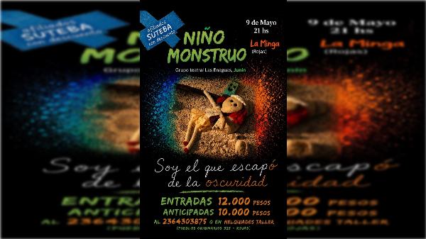 Teatro en La Minga: El grupo Las Enaguas presenta "Niño Monstruo"