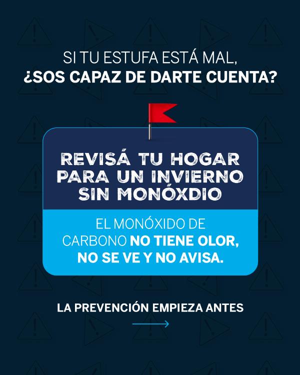 Camuzzi promueve la revisión anual de instalaciones internas de gas previo al invierno