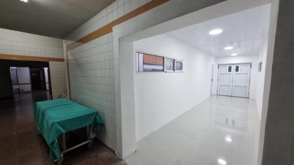 Finalizó la obra del pasillo de transferencia del Hospital Unzué