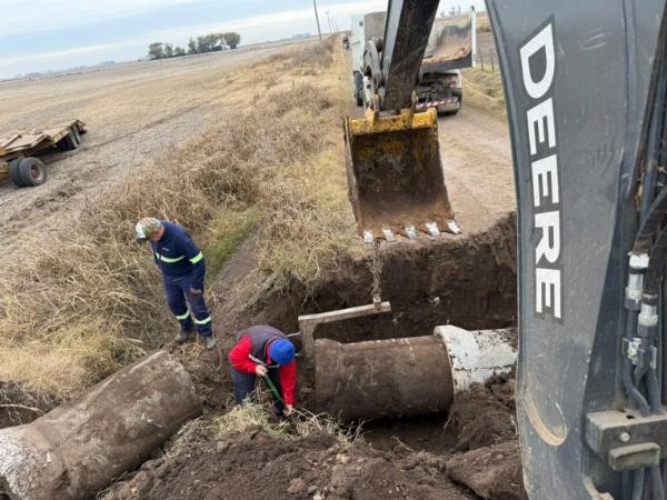 Rojas: intensifican los trabajos de la Secretaría Vial en caminos rurales y sectores urbanos