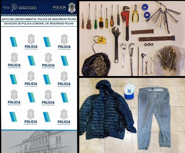 Rojas: esclarecen hurto de herramientas tras allanamiento en calle Nicaragua