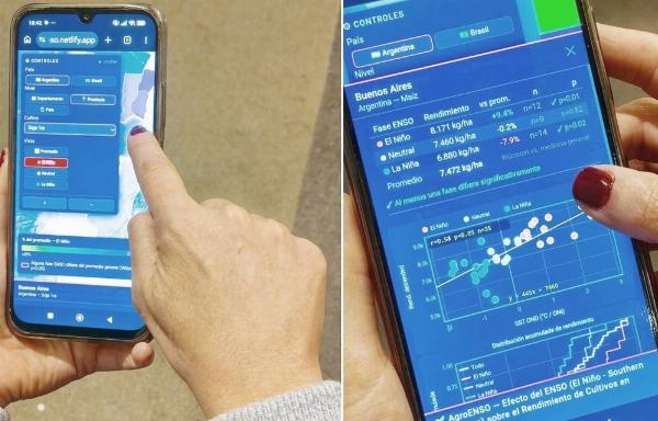 El INTA y el Conicet lanzaron AgroENSO, una app para medir el impacto de El Niño en los cultivos