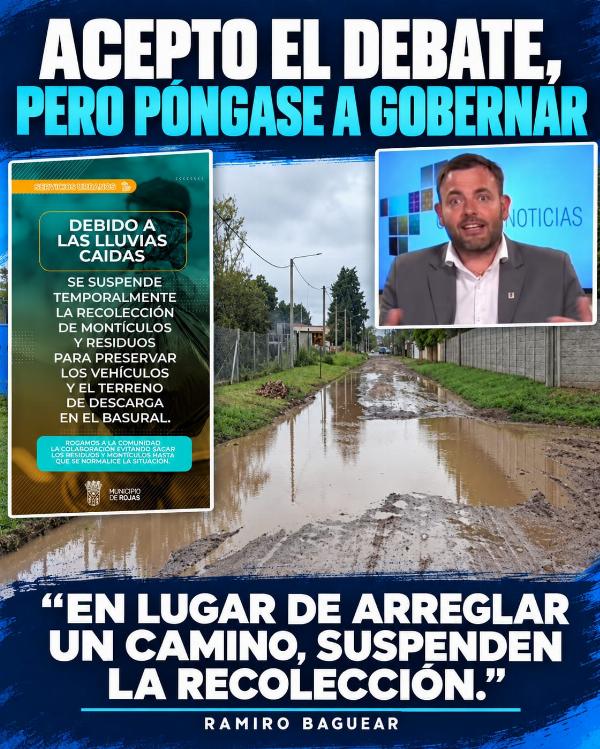 Baguear: «acepto el debate, pero el Intendente tiene que ponerse a gobernar»